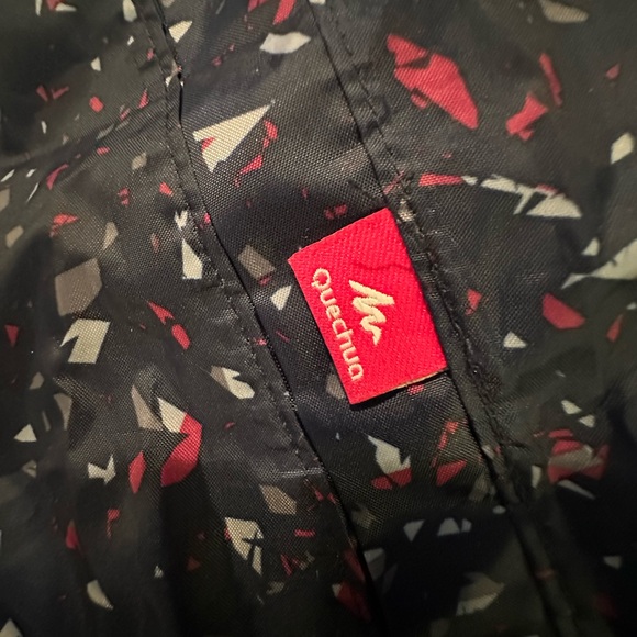 Quechua Kids' Navy Raincoat with Pink Accents - Picture 6 of 8